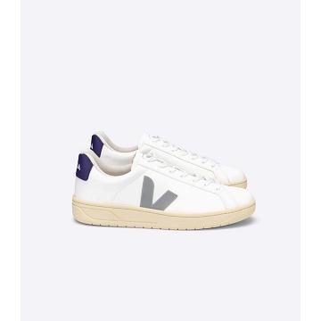 Veja URCA CWL Women's Shoes White/Grey/Purple | NZ 568JPQ